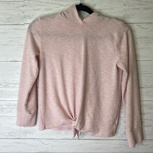 🌈 old navy girls hooded tie front sweater